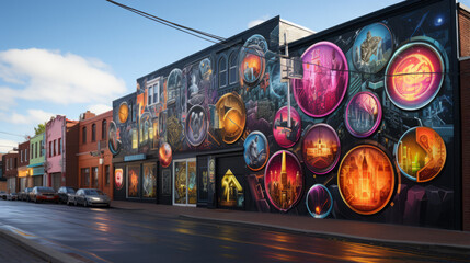 Living the Urban Pulse: Discover the Vibrant Streetscapes of a Bustling Cityscape, generative AI