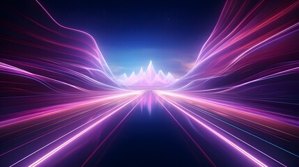 a purple and blue abstract background with lines