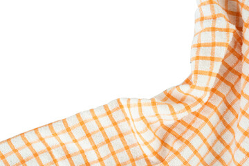 Orange tablecloth frame copy space
