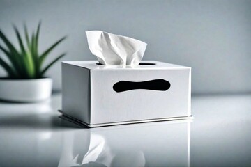 tissue box on white