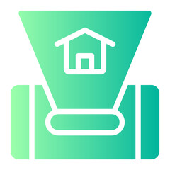 augmented reality gradient icon