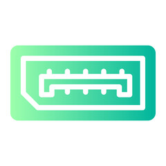 display port gradient icon