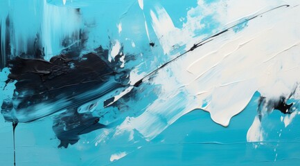 white and blue abstract art painting