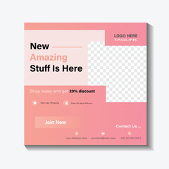 social media post design template