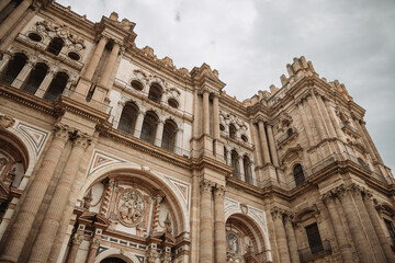 Fototapeta na wymiar Malaga Cathedral in Malaga, Spain