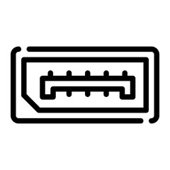 display port line icon