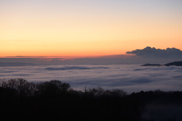 Sea of clouds in early morning