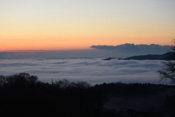 Sea of clouds in early morning