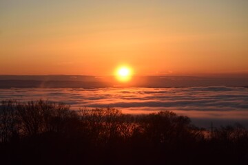 Sea of clouds in early morning