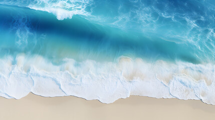 Beautiful beach and tropical sea. Neural network AI generated art