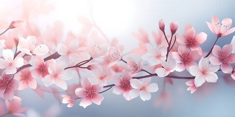 Abstract floral background in pastel colors