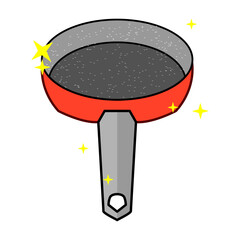 non-stick Teflon stripe vector design