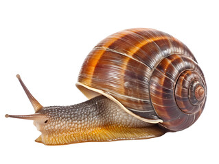 a snail on a white background