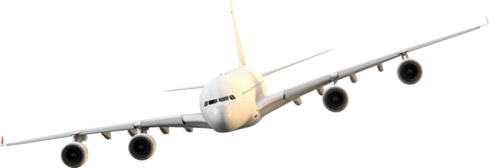 3D airplane isolated