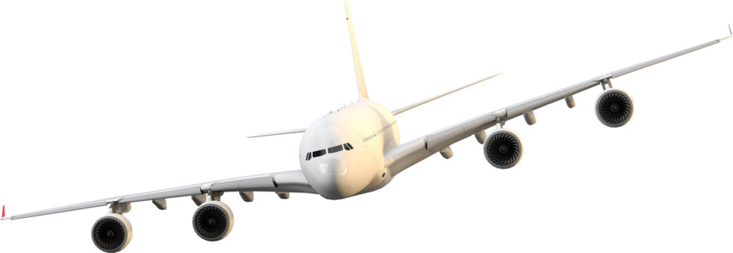 3D airplane isolated