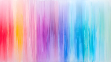 Watercolor Stripes on Transparent Canvas A Creative