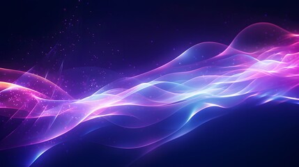 a blue and pink abstract background with waves