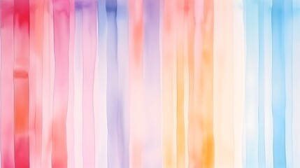 Watercolor Stripes on Transparent Canvas A Creative