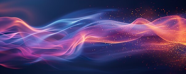 abstract blue background with smoke HD 8K wallpaper Stock Photographic Image