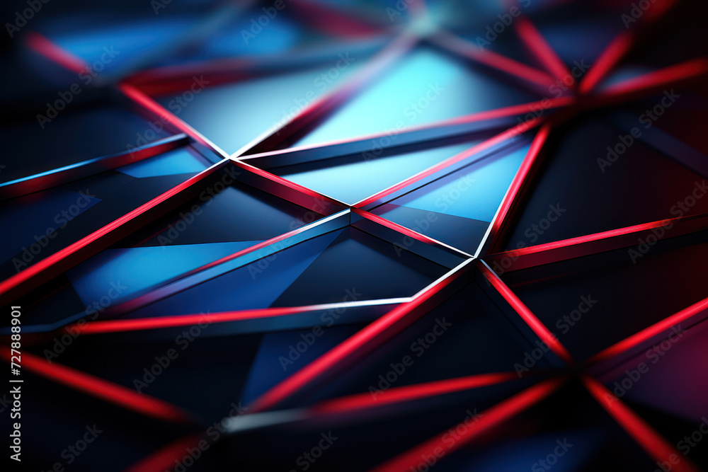 Poster a geometric pattern of intersecting lines and shapes, forming a modern and visually appealing backgr