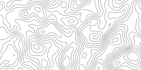 Fototapeta na wymiar Abstract design with Seamless pattern with lines Topographic map. geographic mountain relief. Retro topographic map. geographic contour map paper texture. terrain path isolated on a white background.