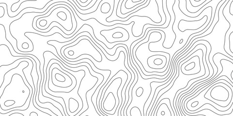 Abstract design with Seamless pattern with lines Topographic map. geographic mountain relief. Retro topographic map. geographic contour map paper texture. terrain path isolated on a white background.