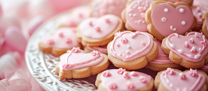 Delicious Closeup of Cookies for Baby Shower: Tempting Treats for the Sweetest Celebration