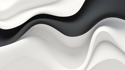 Abstract wavy shapes in colourful line curve motion graphic style