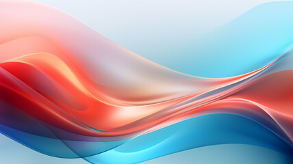 Fototapeta premium Abstract wavy shapes in colourful line curve motion graphic style