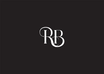 rb letter logo design and initial logo