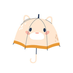 Adorable Umbrella For Children, Featuring Vibrant Colors And Playful Animal Design. Perfect For Keeping Little Ones