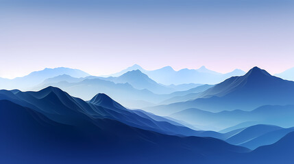 Fototapeta premium Majestic mountains, panoramic peaks PPT background