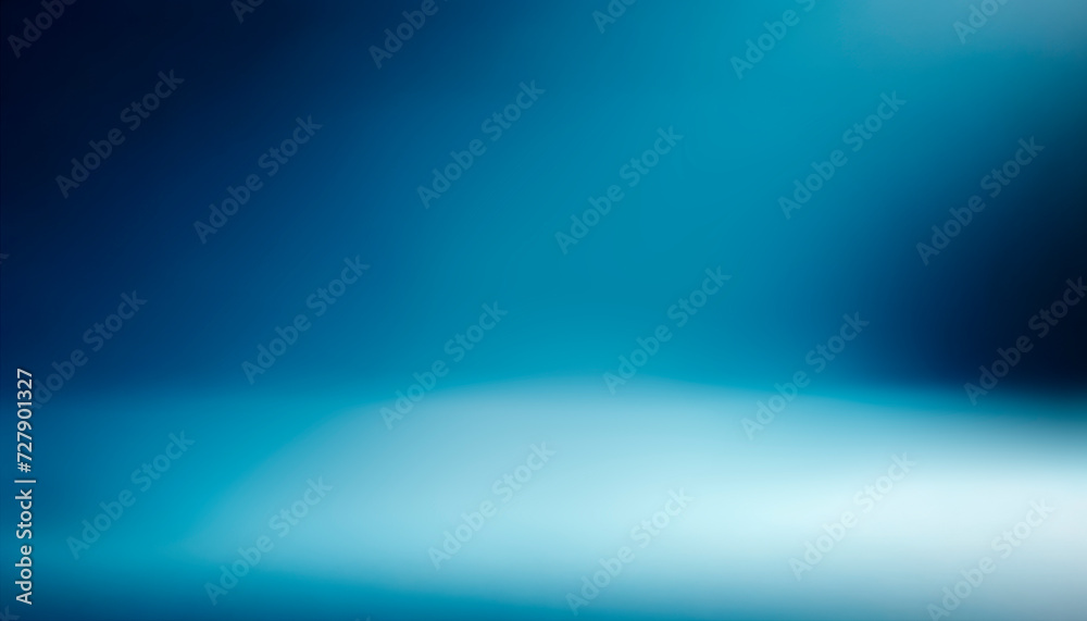 Poster Abstract blue gradient background with smooth waves. Graphic design concept. Generative AI