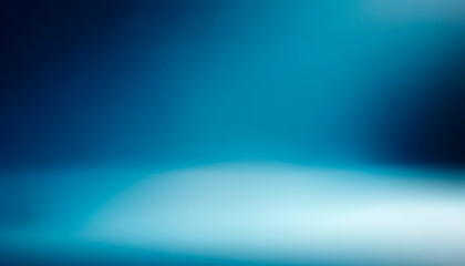 Abstract blue gradient background with smooth waves. Graphic design concept. Generative AI