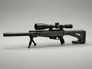 Powerful sniper gun concept, long pipe, easy to control, long-range, aluminum body arm, waterproof - obrazy, fototapety, plakaty