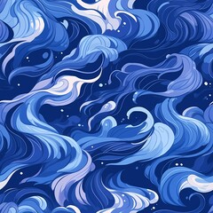 Fototapeta na wymiar Abstract Ocean Waves Pattern