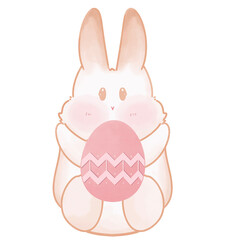 easter bunny with egg