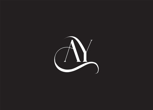 AY, YA Alphabets Letters Logo Monogram