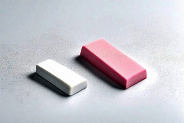 pink and white chalk