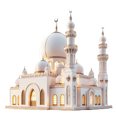 PNG Image of Isolated Mosque for Ramadan Kareem Wishes