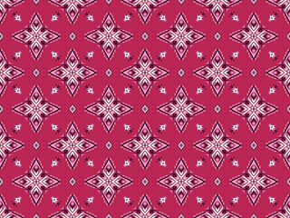 Ethnic ikat seamless pattern traditional design illustration for background carpet clothing and home decoration 