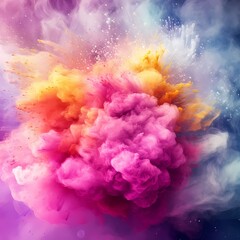 Colorful Explosion in Space