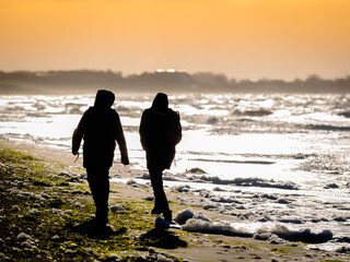 Silhouette am Strand
