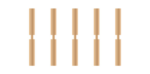 Door Hinge Icons, Window and Door Flexible Joint Vector Illustration.