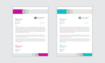 Modern business letterhead template design. Company Letterhead