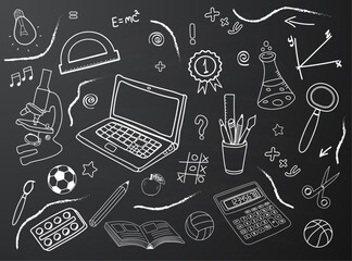 School board doodles educational set