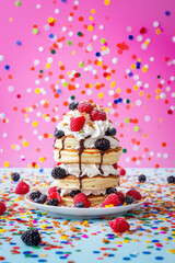 Whimsy Pancake Tower, street food and haute cuisine