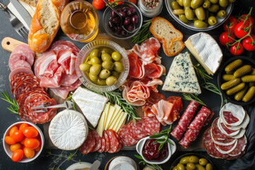 French Charcuterie Delight, street food and haute cuisine