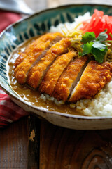 Visually Tempting Katsu Chicken, street food and haute cuisine