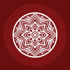 Minimalist Vector Design of a Mandala